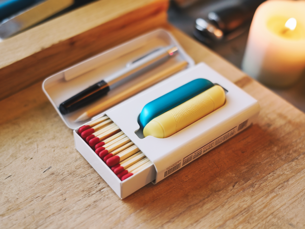 Comment transformer une boîte d'allumettes en kit papeterie nomade avec recharge et rangement malin