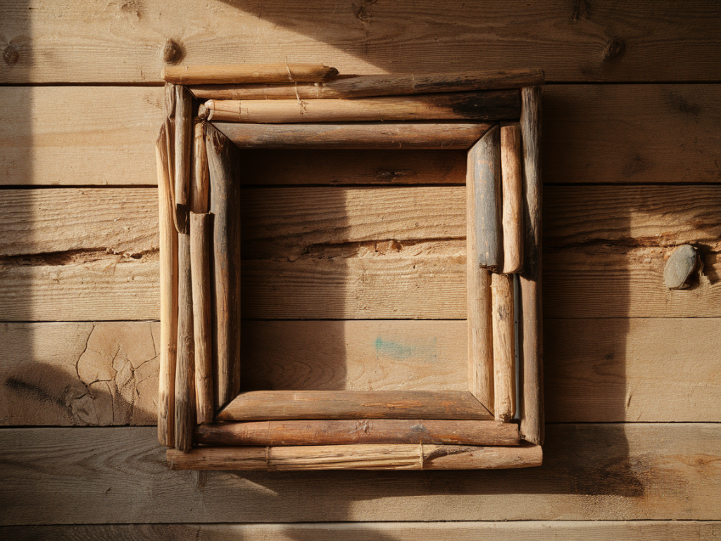 Comment réaliser un cadre photo original avec des baguettes en bois récupérées