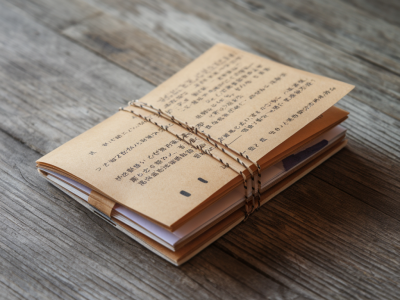 Comment créer un carnet en reliure japonaise avec du papier récupéré