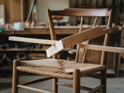 Réparer une chaise en bois cassée : gabarit, colle et finition pour un rendu pro sans ponçage intensif