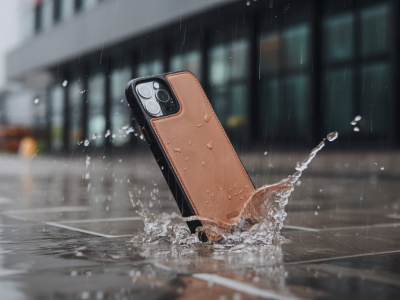 Comment coudre une pochette étanche à soudures thermocollées pour téléphone et cartes, testée sous la pluie