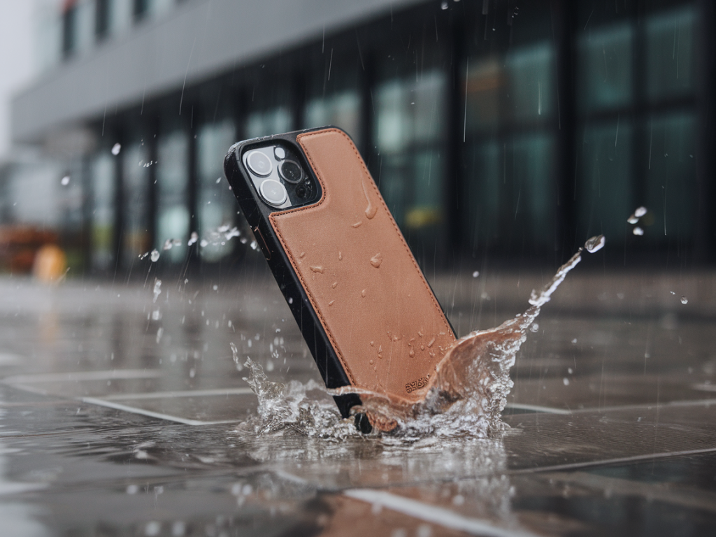 Comment coudre une pochette étanche à soudures thermocollées pour téléphone et cartes, testée sous la pluie