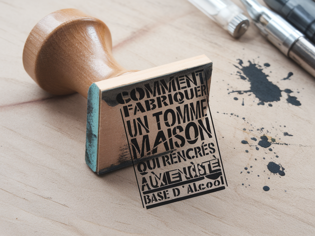 Comment fabriquer un tampon en gomme maison qui résiste aux encres à base d'alcool