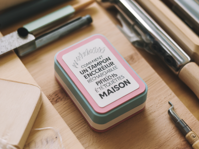 Comment fabriquer un tampon encreur rechargeable et précis pour étiquettes maison